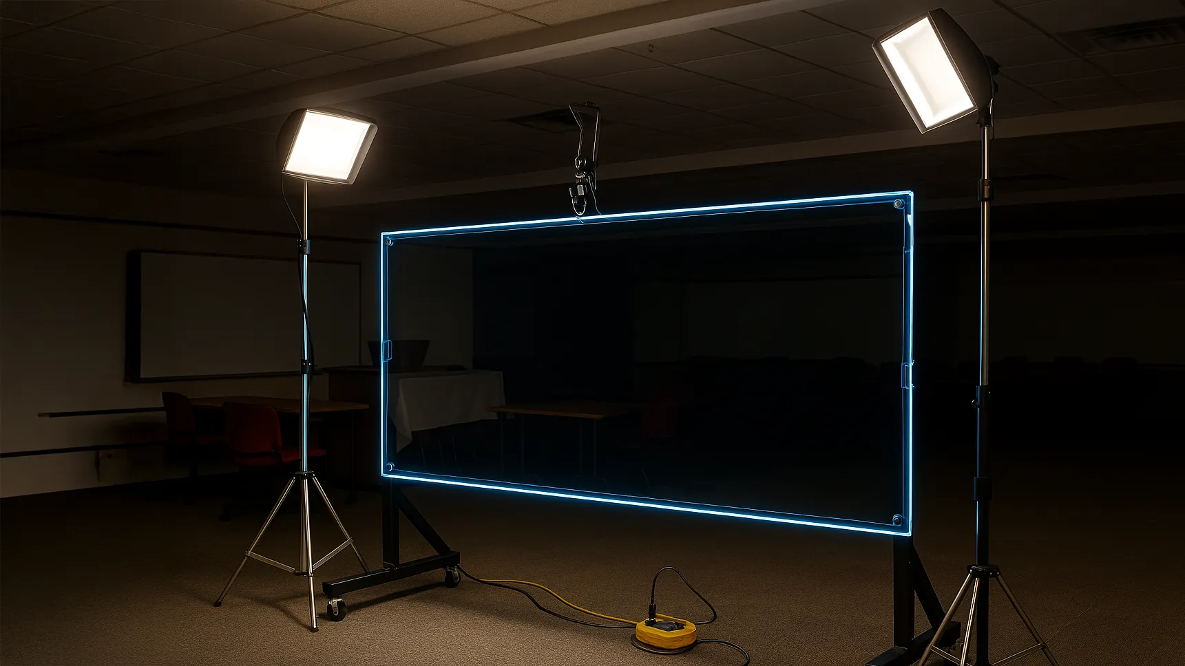 Display de posicionamiento de la lightboard render