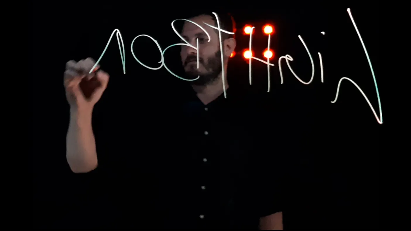 Escribiendo en la LightBoard