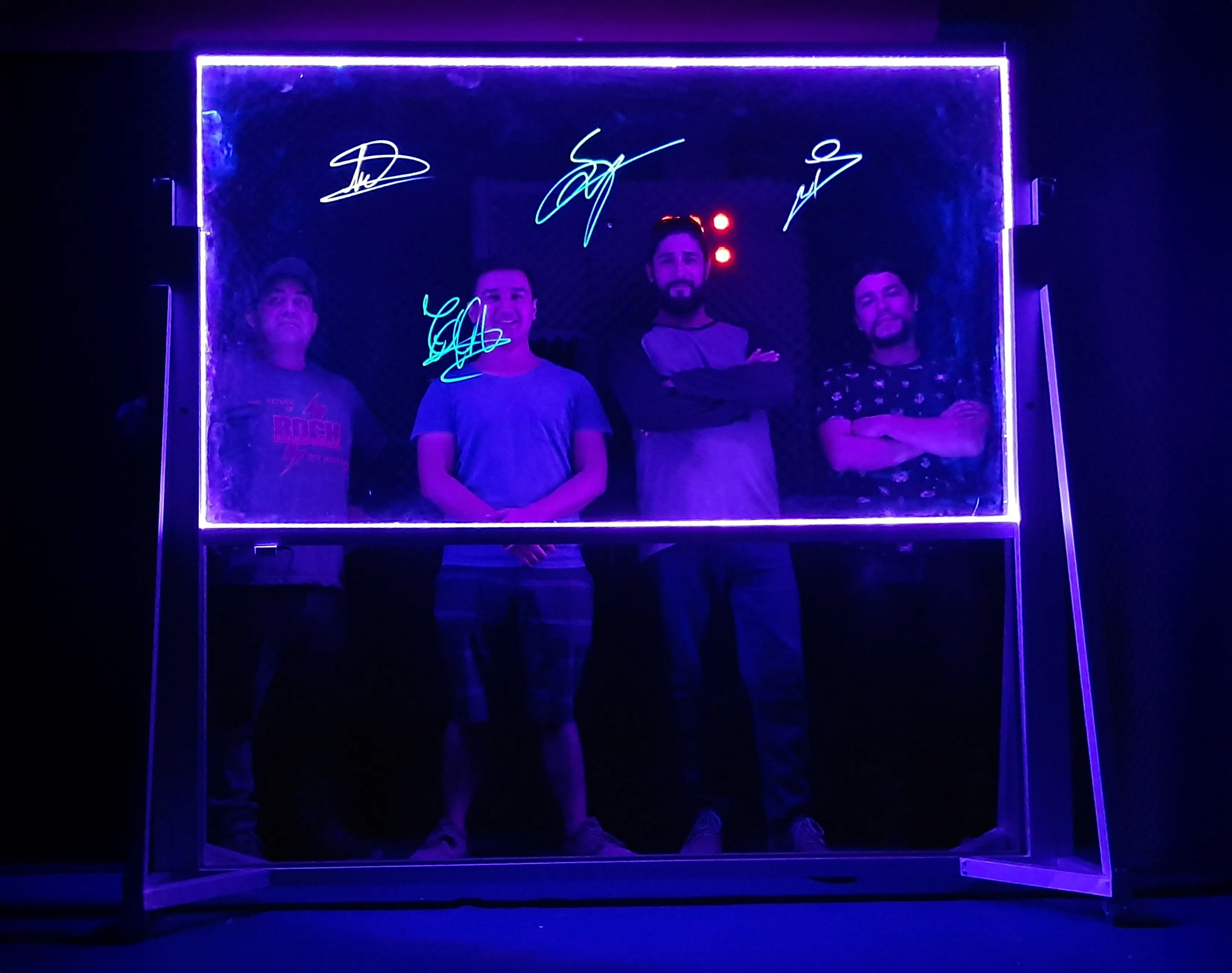 Imagen de la instalación de una lightboard